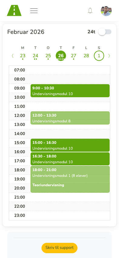 Elevens egen kalender